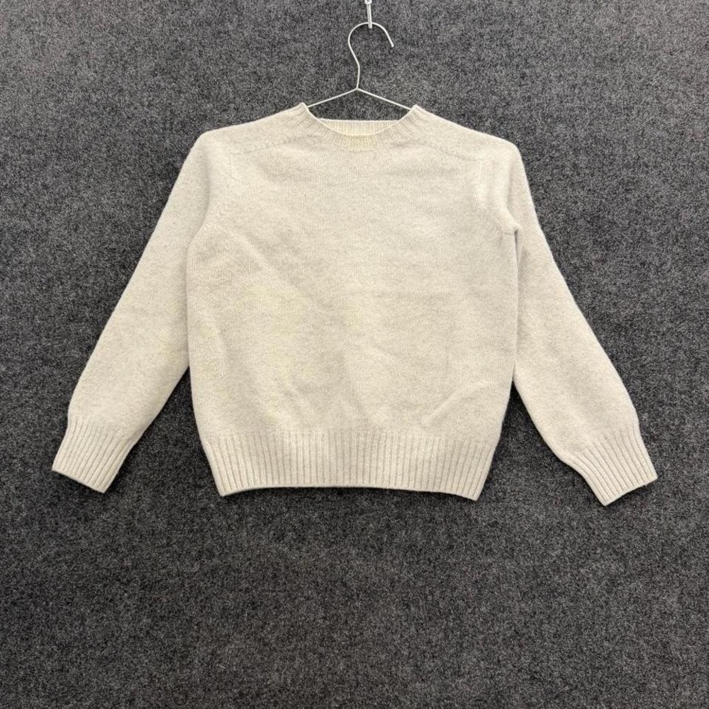 Filson Made In Scotland Sweater Women's XS Light Gray Wool Knit Pullover